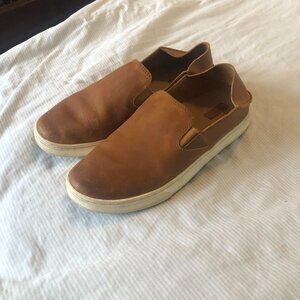 Leather OluKai Flat Slip-on Shoes